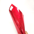 Sticker de corps en fibre de carbone falsifiée à chrome rouge