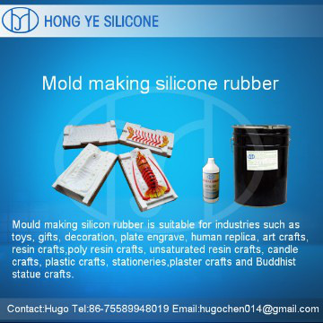 Moding for Resin Products with Pourable Silicone Rubber