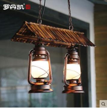 Holiday village industry metal rustic popular modern hanging residential pendant lamp