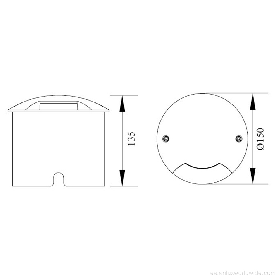 Lámpara subterránea directa de fábrica ip65 3w