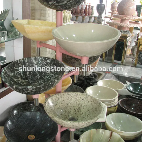 Stone sinks size 43cm(dia.)x13cm(depth) ,stone hand basin