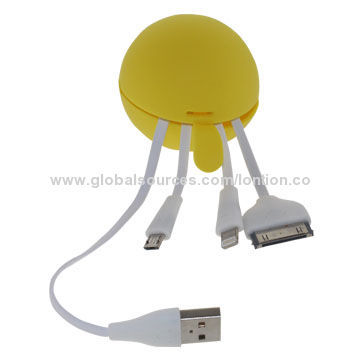 Hot-selling Multi-SUB Charger Cable for Mobile Phones with 5.5cm Diameter