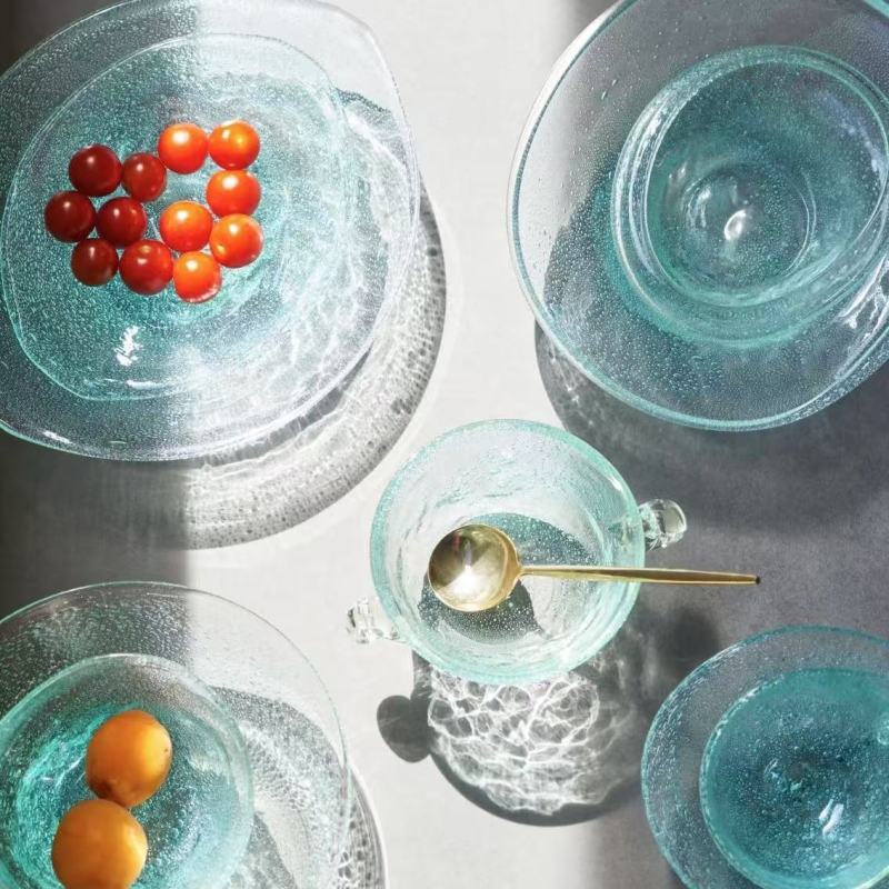 Enchanted Blue Glass Dinner Set - Ethereal Tableware