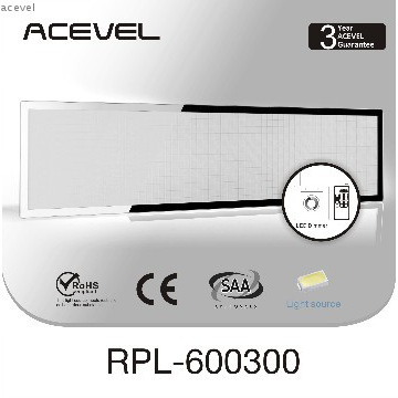 glossy PMMA 600x300mm CE, SAA approved led panel light