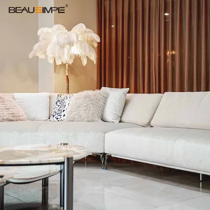 Elegant Modular Leather Victoria Sofa for Luxury Villas