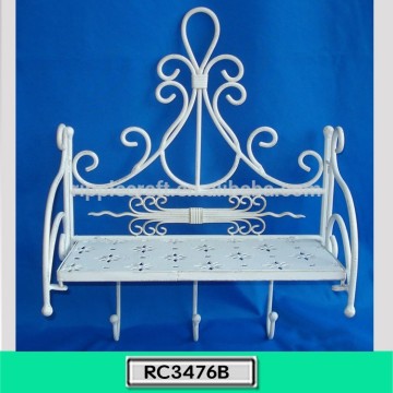 Bathroom Decorative Metal Wall Hanging Towel Rack