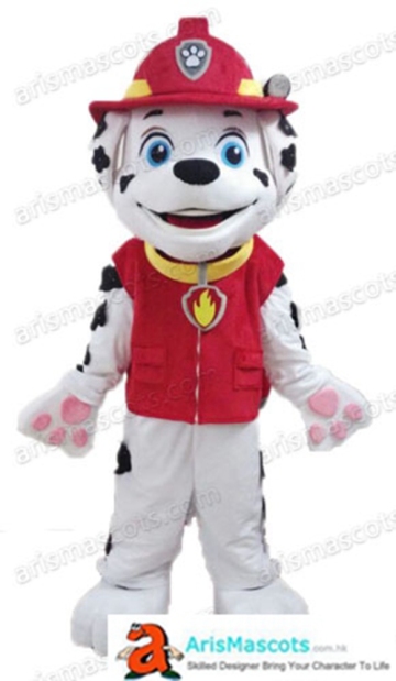 paw patrol character mascot costume, cartoon character mascot suit, fur mascots made