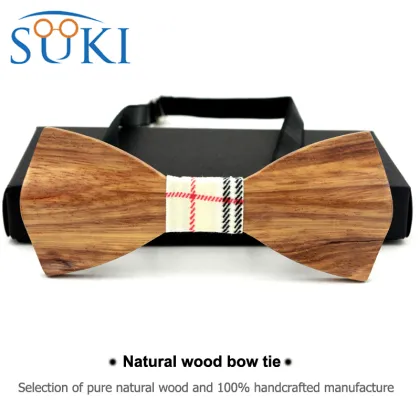 2016 new design OEM wooden bow ties fashion party bow ties