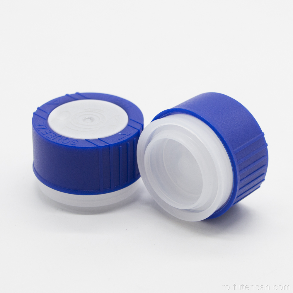 Capac cu șurub de presare din plastic