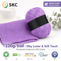 OEM ODM atacado Uster testado fio de mistura de algodão à prova de álcalis super macio cor personalizada tingida melange tricô manual orgânico