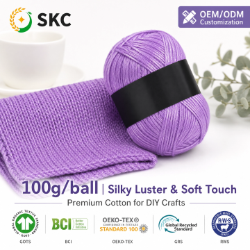 OEM ODM atacado Uster testado fio de mistura de algodão à prova de álcalis super macio cor personalizada tingida melange tricô manual orgânico