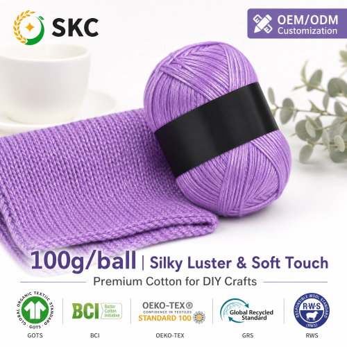 OEM ODM atacado Uster testado fio de mistura de algodão à prova de álcalis super macio cor personalizada tingida melange tricô manual orgânico