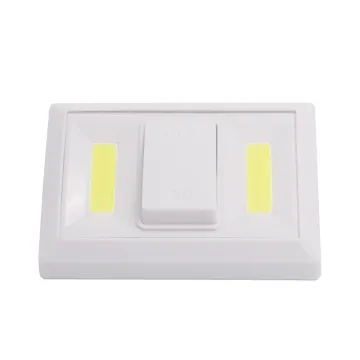 Ultra Bright Mini COB Wireless Wall Light Switch Battery Powered LED Night Light COB