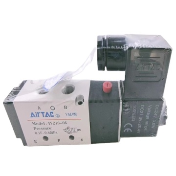 AIRTAC 1/8" NPT Port 24VDC Pilot-Oriented Solenoid Air Valve 4V210-06