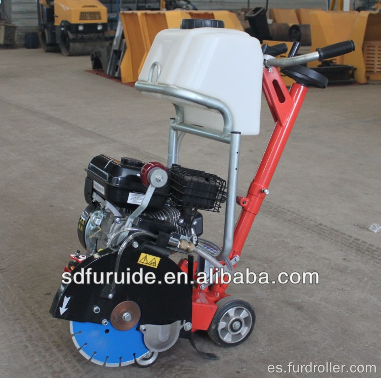 Sierra de piso de concreto con motor de gasolina portátil, cortadora de carreteras