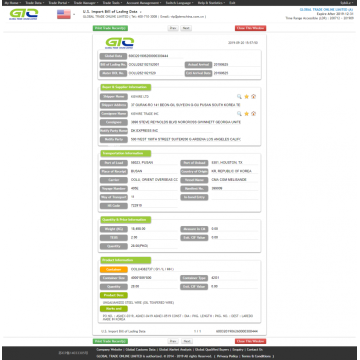 USA steel wire import customs data