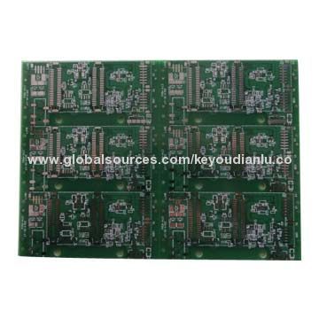 Immersion Gold Double-sided PCB with 1.6mm Board Thickness, 0.3mm Minimum Hole Size