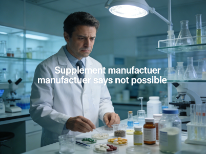 supplement manufacturer says not possible