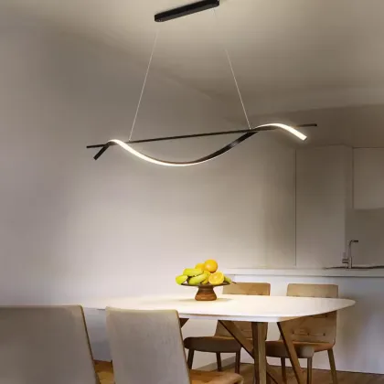 Modern Simple LED Chandelier Lights for Dining Room and Living Room