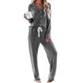 Soft Women's Pajama Button Down Sleepwear Nightwear Sets