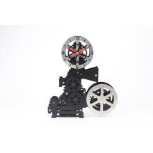 Metal Cinematography Machine Gear Reloj de escritorio