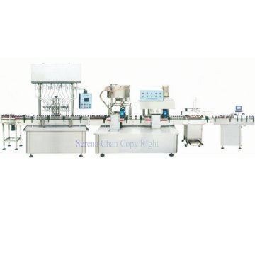 SFGZZ-100 automatic bottle-sending, filling, capping, sealing, labeling Combination Production Line for corrosive liquids