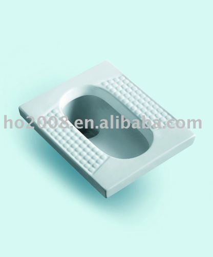 Bathroom Sanitary Ware WC Ceramic Squat Pan HS-6008C