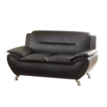 Modern Black leather lounge Office Sofa Couch Sets