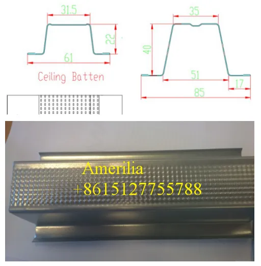 Top hat and battens roll forming machine
