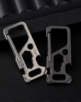 Titanium Lobster Clasp Buckle Keychain for Outdoor Camping
