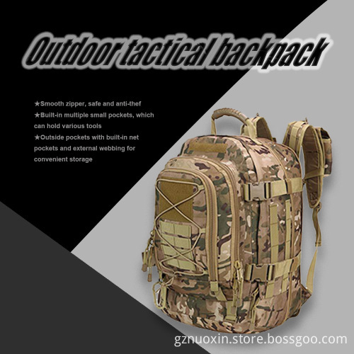 35L Outdoor Tactical Camo Backpack - Durable MOLLE System Hiking & Commuting Bag
