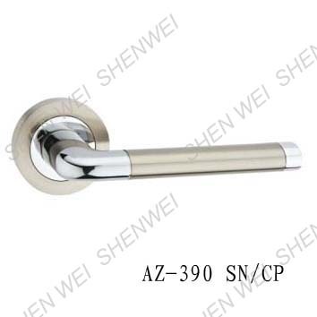 AZ-390 SN/CP Zinc Alloy Rosette Door Handle