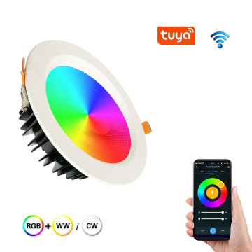 Tuya Zigbee CCT RGBCCT LED Flat Panel Downlight - 10W to 30W