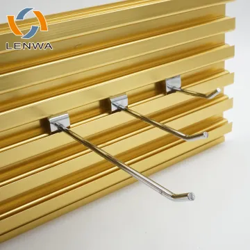 LENWA Aluminum Factory New Design Slat Grid Wall Display for Garage or Other Hanging Places