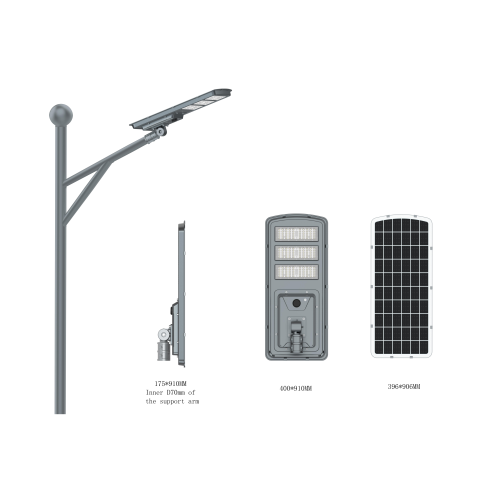 Farola con luz solar