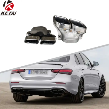 E63 GT kiểu thép không gỉ đường ống đuôi cho Benz W213 2021+