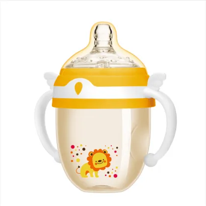 Large caliber PPSU large neck milk bottle