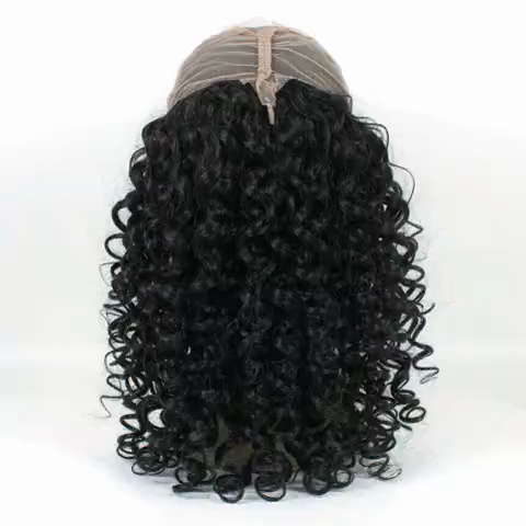 Dark Brown V Part Wig 100% Human Hair