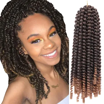 Crochet Braid Synthetic Curly Hair 12 Inch Spring Twist Crochet Braids Hair Spring Twist Hair