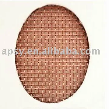 Yellow brass wire mesh