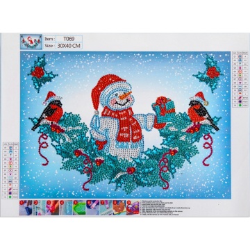 40 * 30 Natal Boneco De Neve Diamante Pintura Decorativa