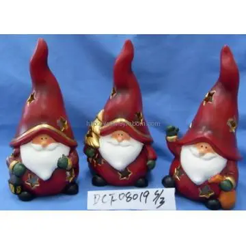 Christmas Ceramic Santa Ornament