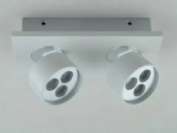 Modern LED two heads ceiling spot light, LED 2*3*1W