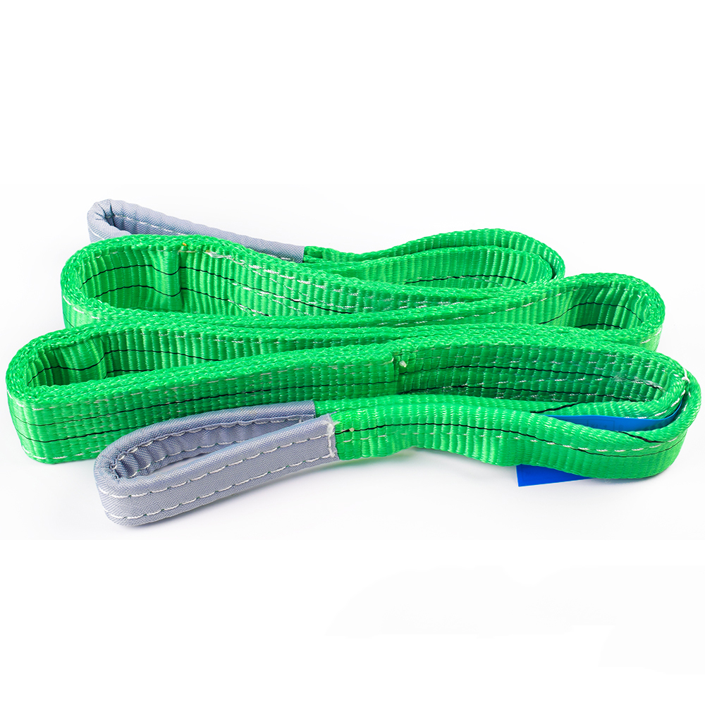 het einde tank Notitie 2 Ton 2M Or OEM Length 60MM Width Polyester Flat Woven 2T Webbing Lifting  Sling Belt Green Color Safety Factor 8:1 7:1 6:1 China Manufacturer