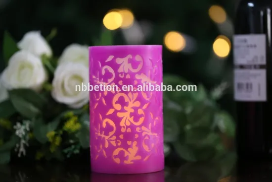 led embossed flameless candle led wax embossed candle wax hollow candle led carving candle