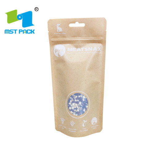 Custom Heat Seal Laminated Pet treat Food Pouch