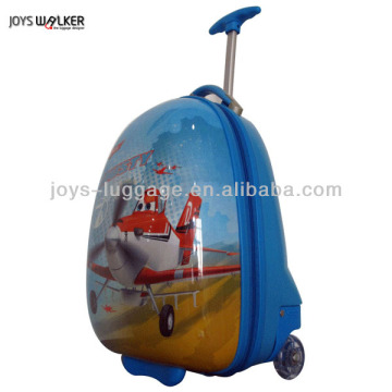 ABS children rolling luggage trolley boy travel luggage kid's luggage with removable wheels, cartoon