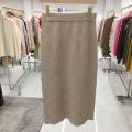 Latest Skirt Design Ladies Fashion Winter Wool Long Skirt