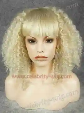 Light Blonde Bounce Curl Synthetic Lace Front Wig