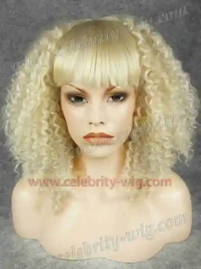 Light Blonde Bounce Curl Synthetic Lace Front Wig